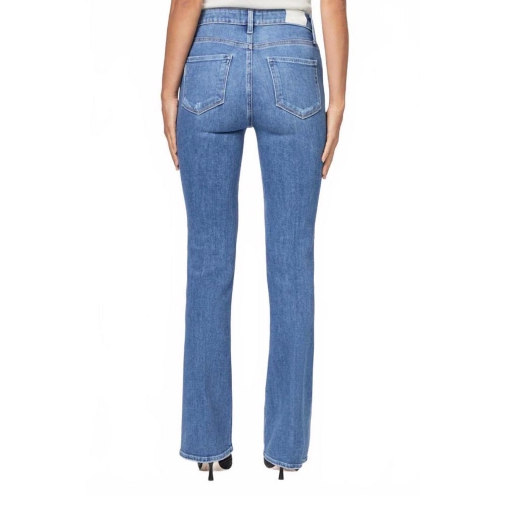 PAIGE Light Blue Flare Jeans - Picture 2 of 6